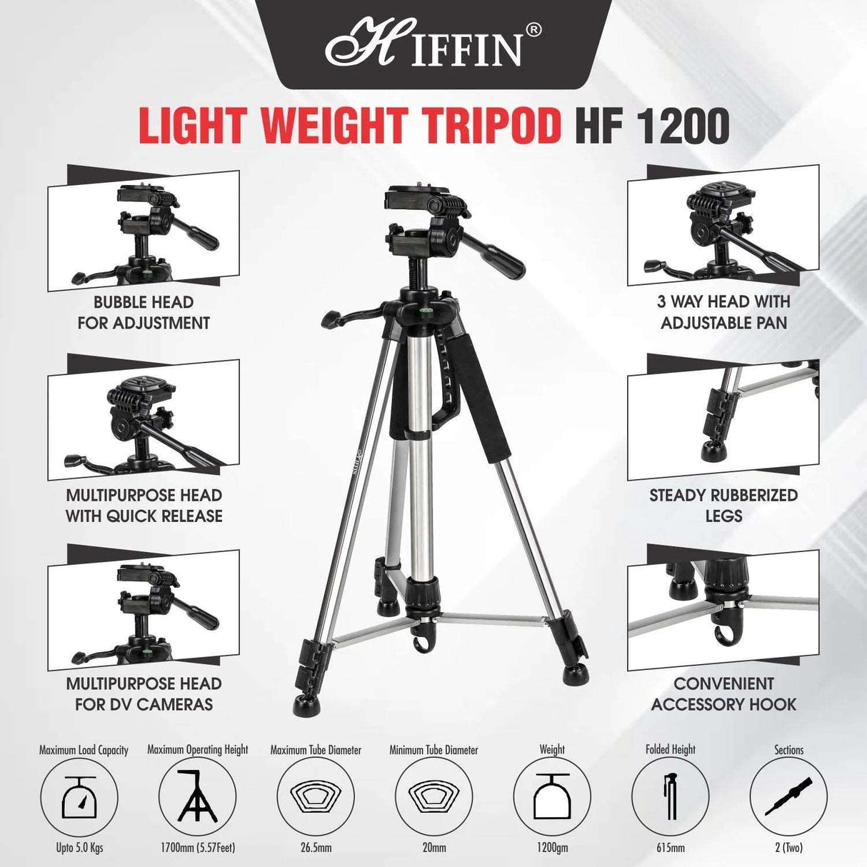HIFFIN HTR-1200 Tripod