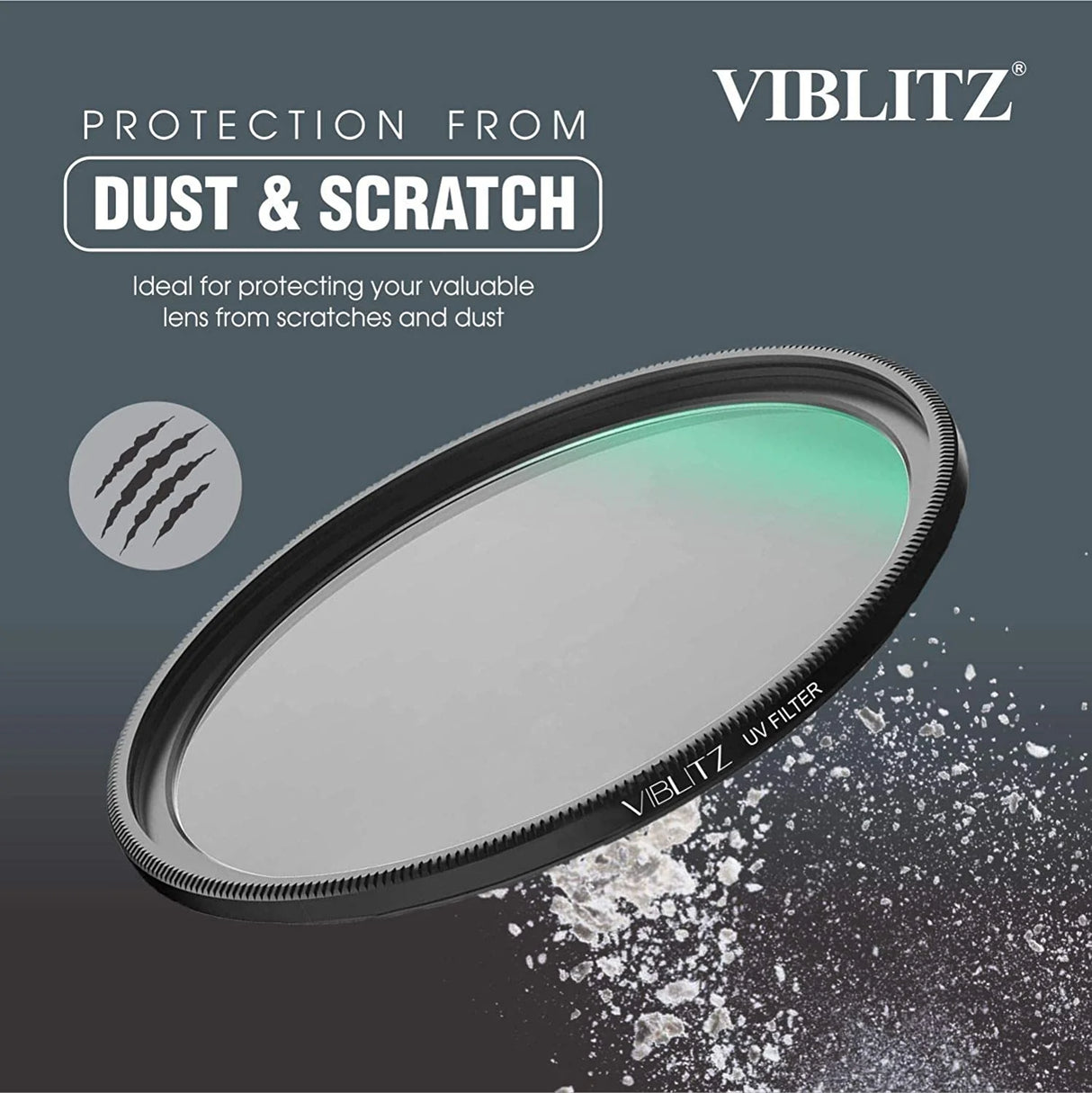 VIBLITZ Ultra Slim UV Filter Protection- 77mm