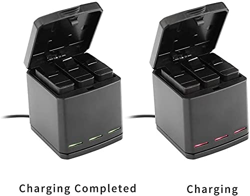 HIFFIN 3 Channel GP-FXD-901 Battery Charger Compatible with Go Pro Hero 9/10/11