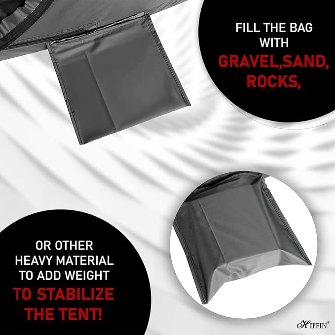 HIFFIN Outdoor Changing Tent- Black/ Camouflage