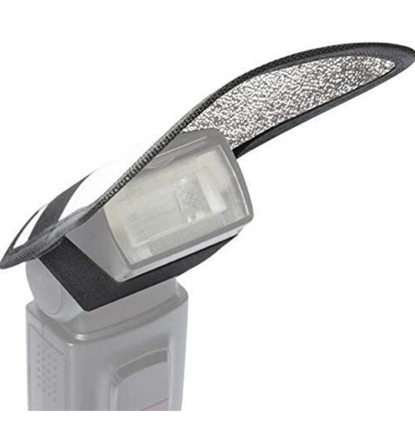 HIFFIN Mini Silver White Flash Diffuser Reflector with Strap