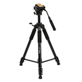 HIFFIN HF 880 (65 Inch) Aluminum Light Weight Tripod with Fluid Video Head