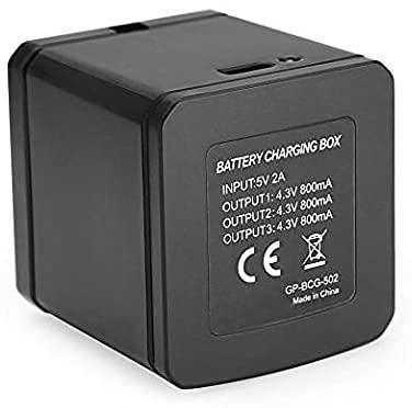 HIFFIN 3 Channel GP-FXD-901 Battery Charger Compatible with Go Pro Hero 9/10/11