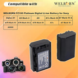 WELBORN NP-FZ100 Platinum Rechargable Battery Pack