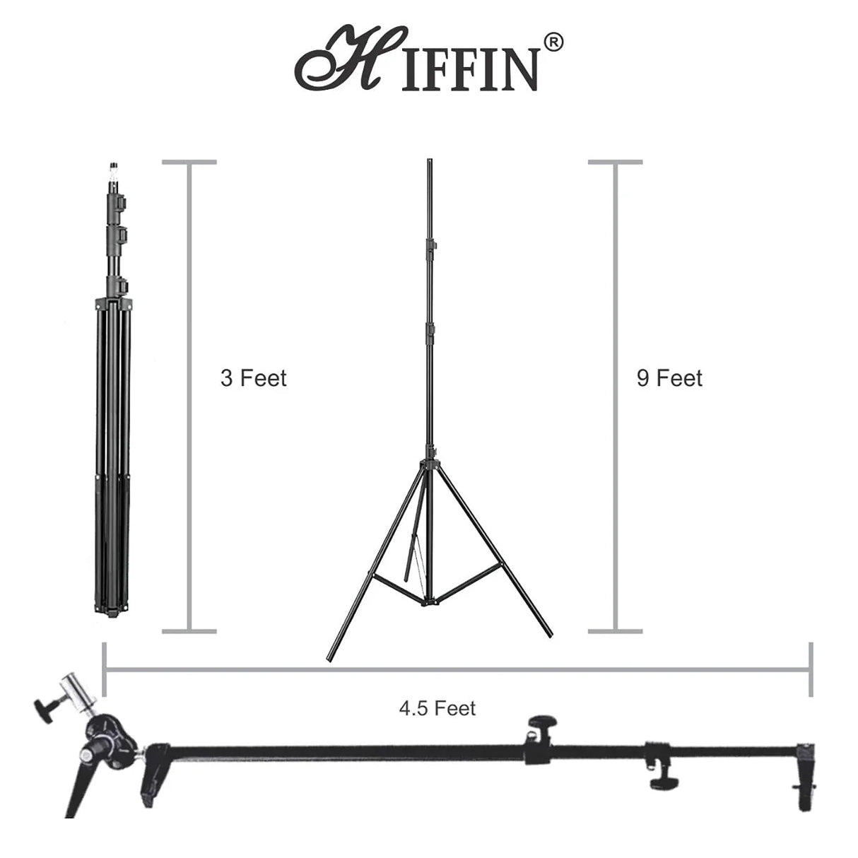 HIFFIN HF- SPL Reflector Stand Kit 9ft Stand with Reflector Stand