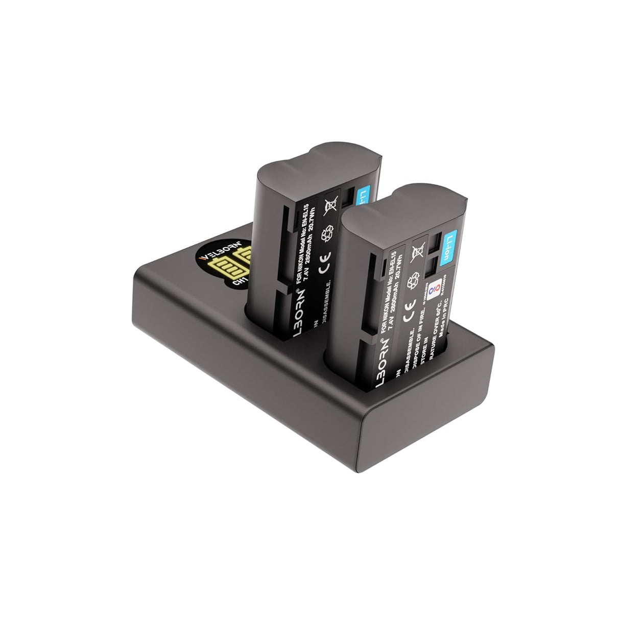 WELBORN EN-EL15 Dual Battery Charger for Nikon Digital Camera