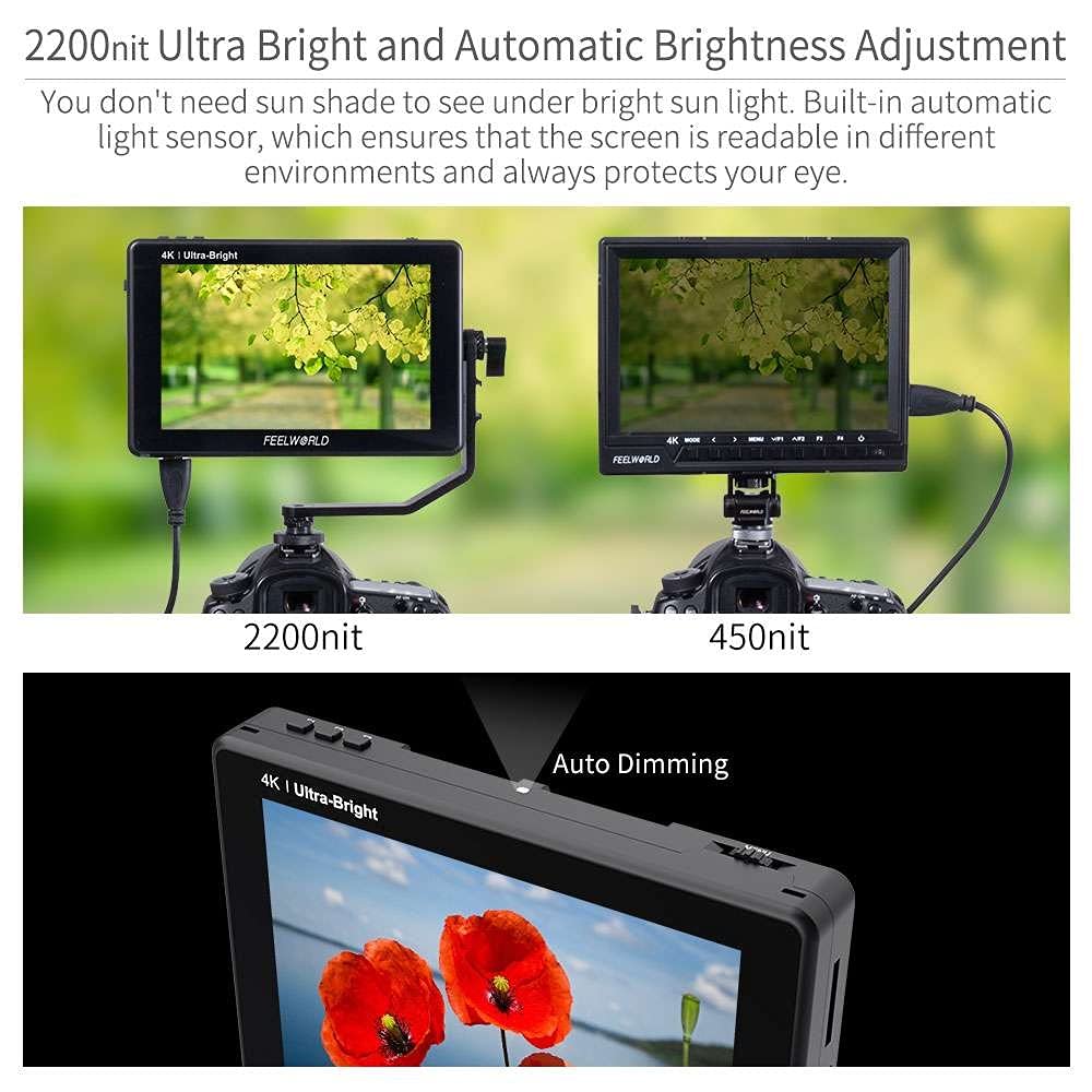 FEELWORLD LUT7 7 Inch 3D LUT Touch Screen On Camera Monitor