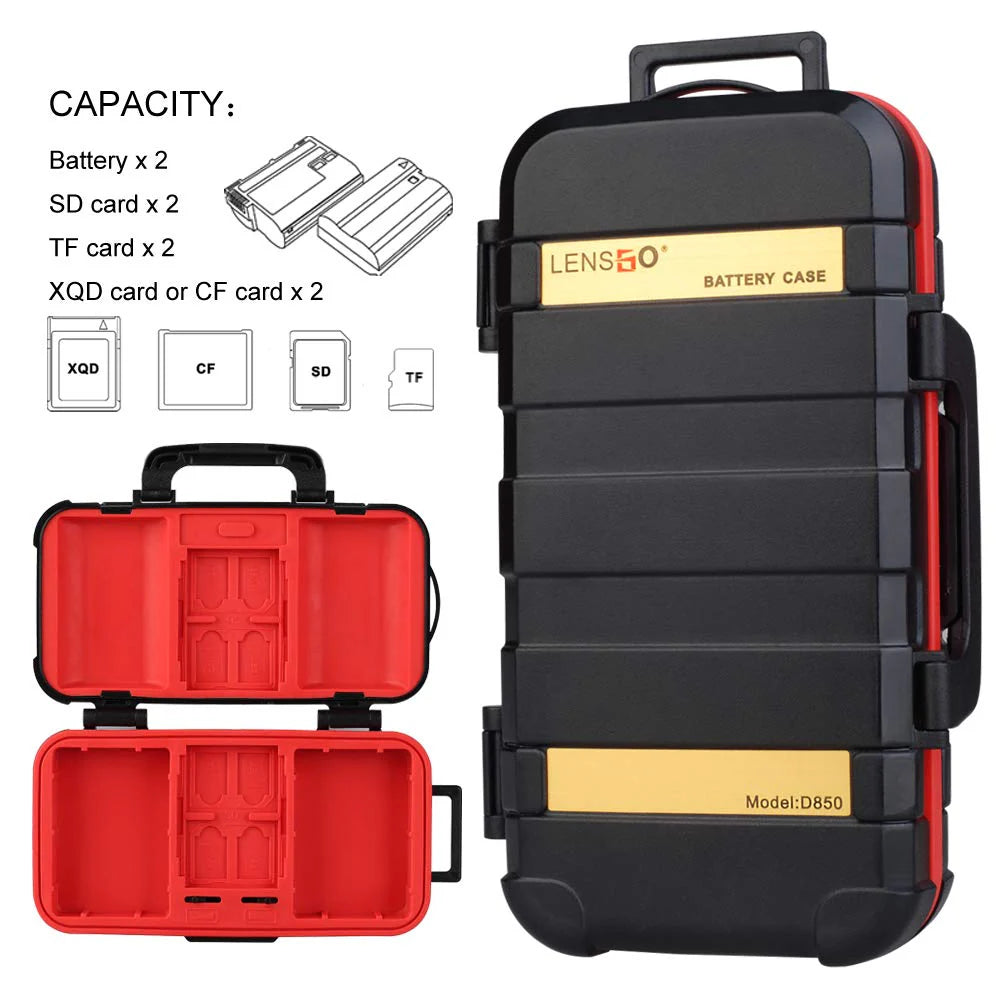 LENSGO D950 Camera Battery And Memory Card Case