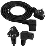 HIFFIN 20 Meter 250 Volts 3 Pin Cable Cord with Box Package - Black