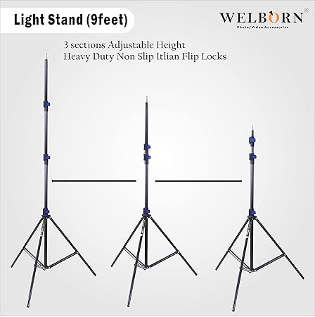 WELBORN Light Stand LS9 9feet Stand