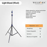 WELBORN Light Stand LS9 9feet Stand