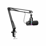 FeelWorld PM1 Podcast Microphone With Stand